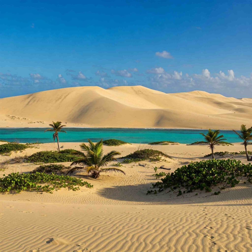 The unique desert ecosystem of Las Dunas de Baní.
